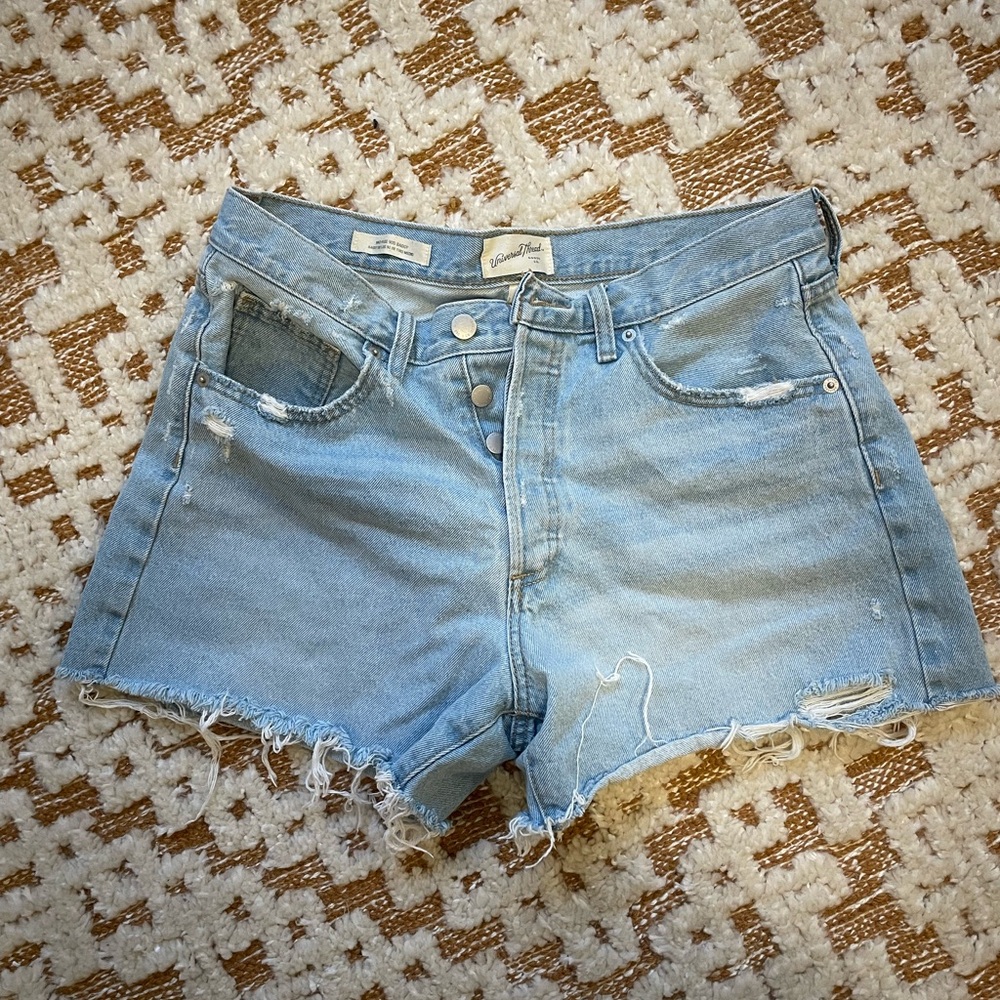 Women's Light Blue Denim Shorts